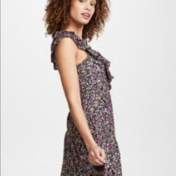 Apiece apart floral midi wrap dress - Picture 4 of 9